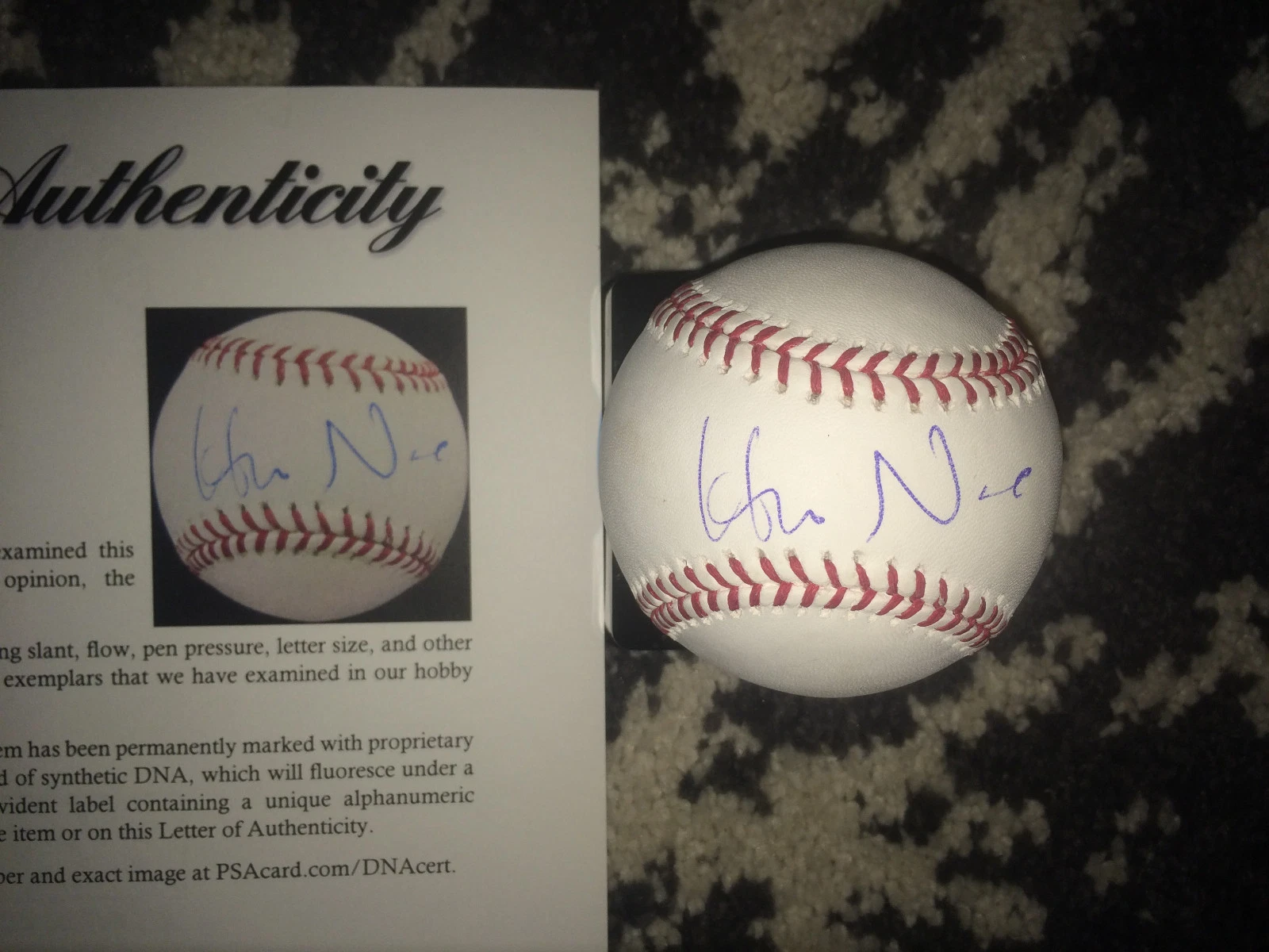 Hideo Nomo Signed/Auto Official Major League Baseball LA Dodgers PSA/DNA #3