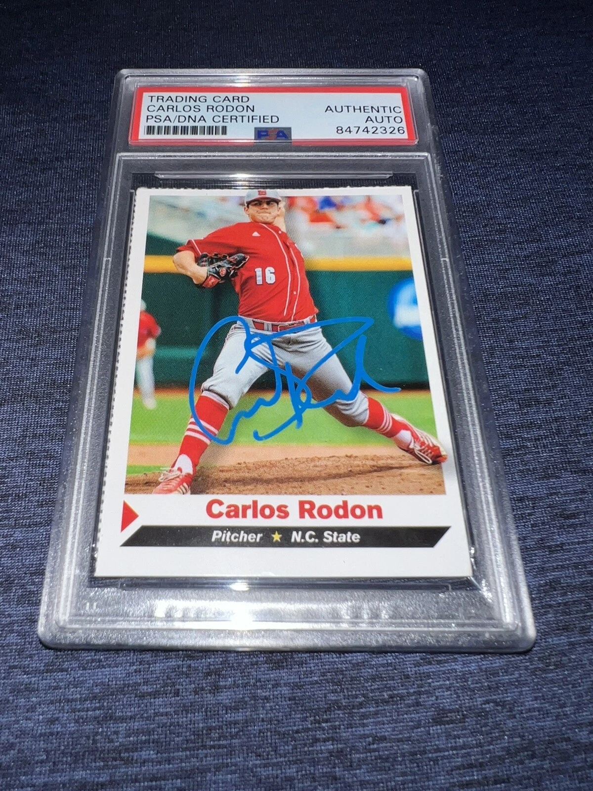 Carlos Rodon Signed 2014 SI For Kids Trading Card Rookie Rare PSA/DNA Slab