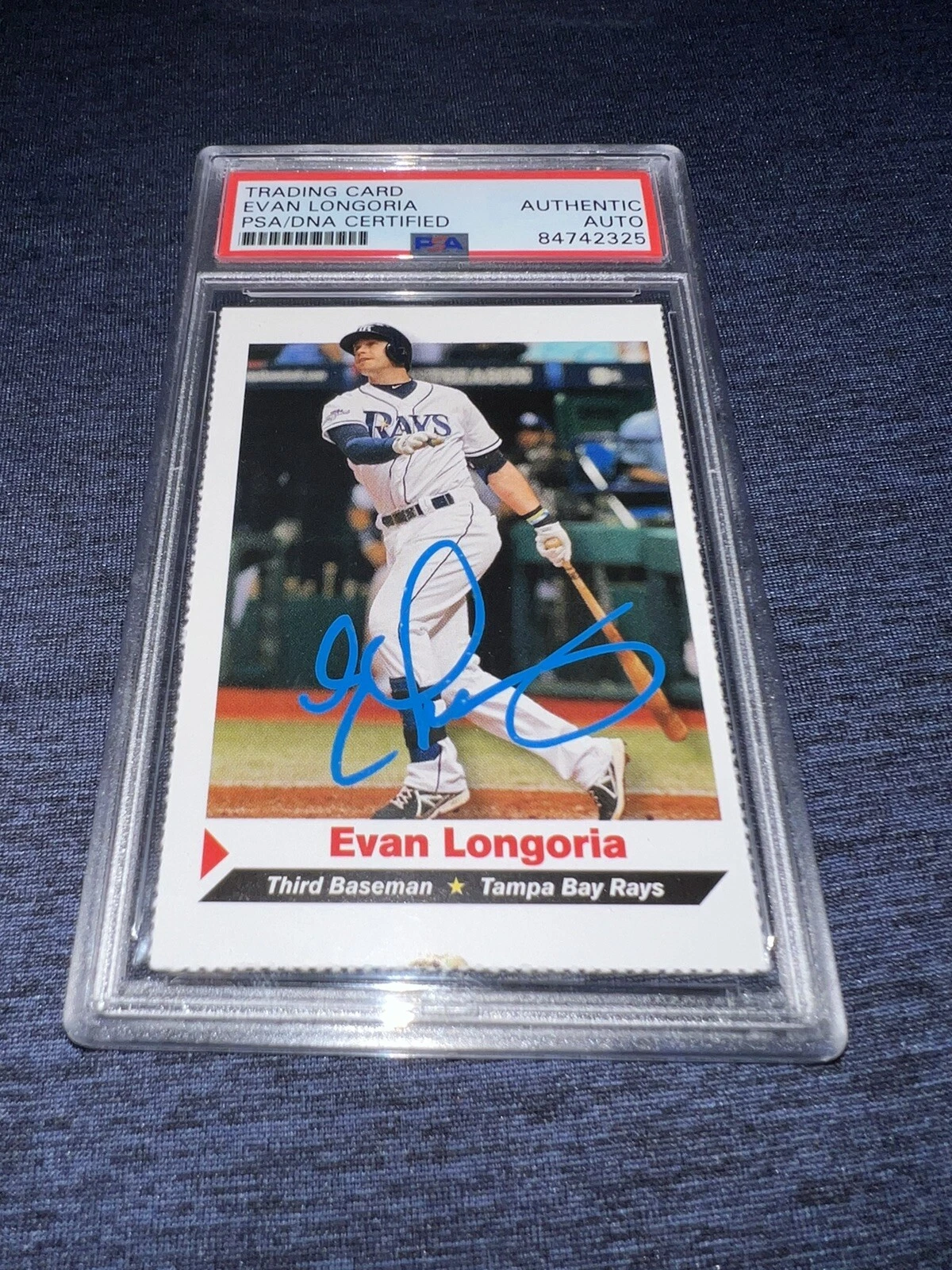 Evan Longoria Signed 2014 SI For Kids Trading Card Rookie Rare PSA/DNA Slab