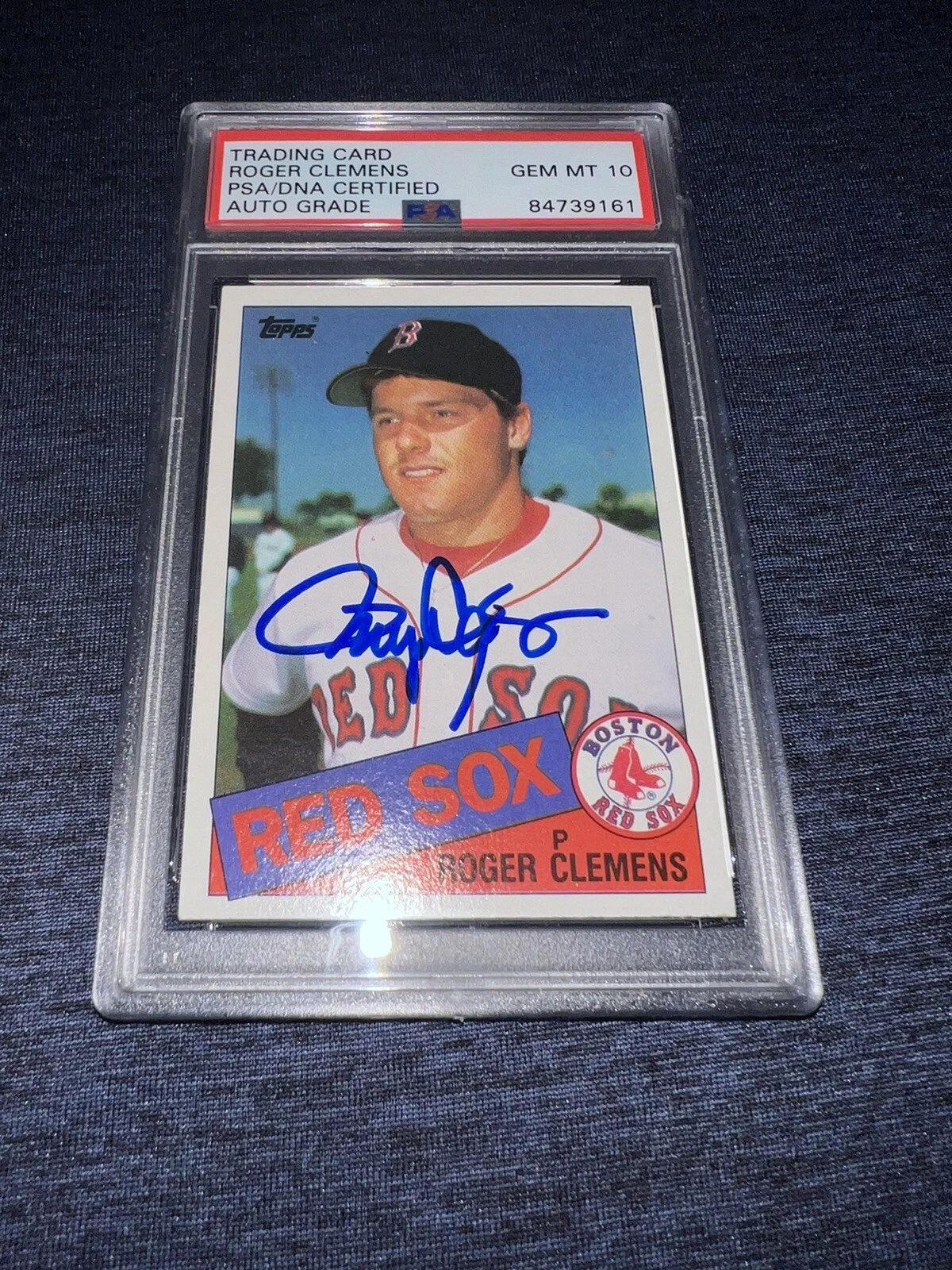 Roger Clemens Signed 1985 Topps Rookie Card RC Boston Red Sox PSA Gem Mint 10 #2