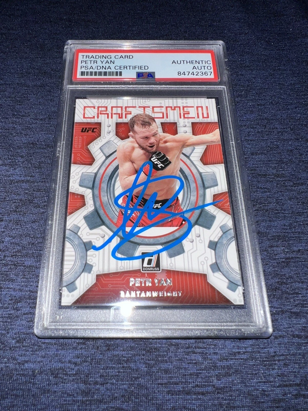 Petr Yan Signed 2022 Panini Donruss UFC Trading Card Craftsman Legend PSA/DNA