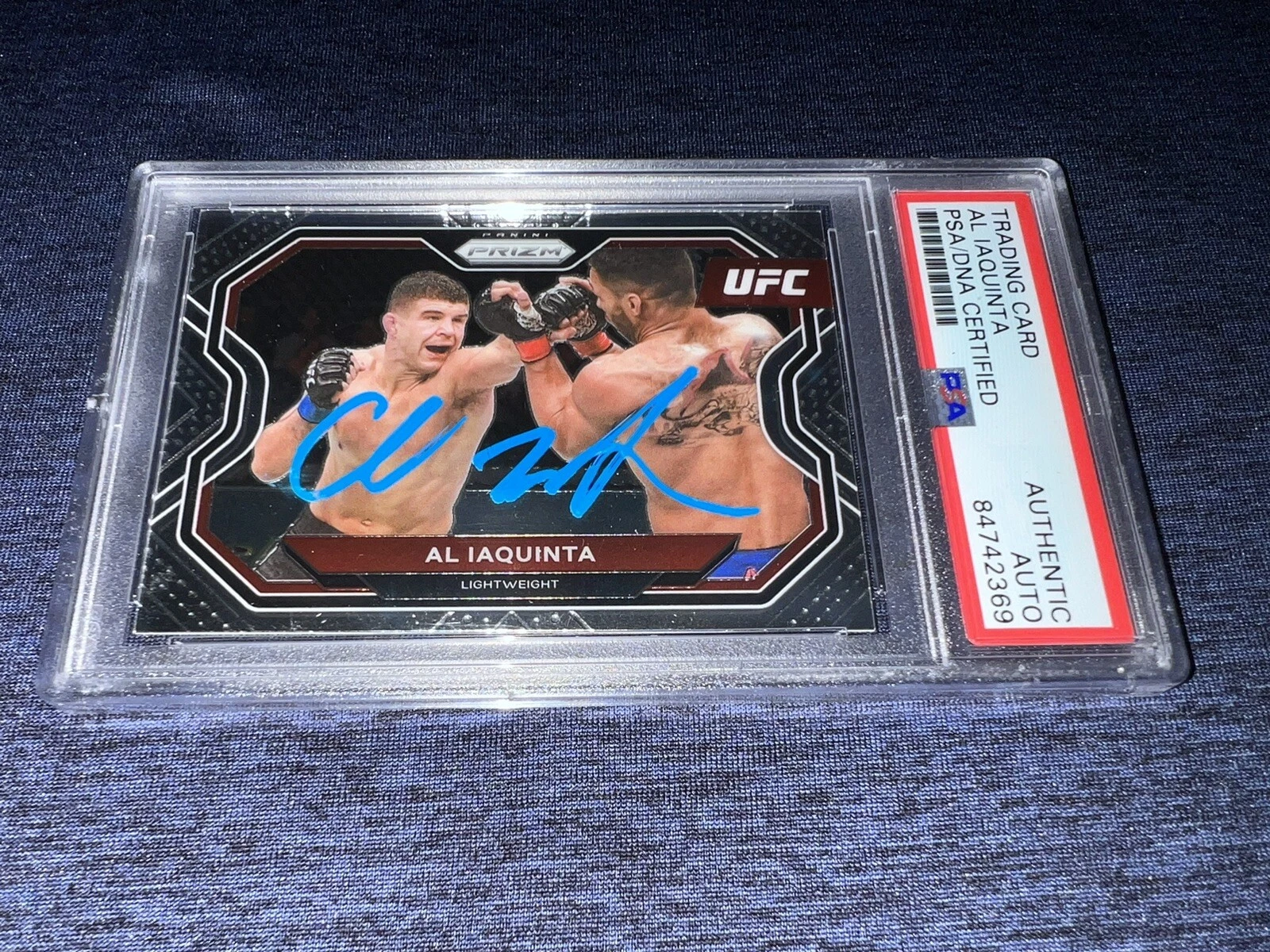 Al Iaquinta Signed 2021 Panini Prizm UFC Trading Card Superstar PSA/DNA