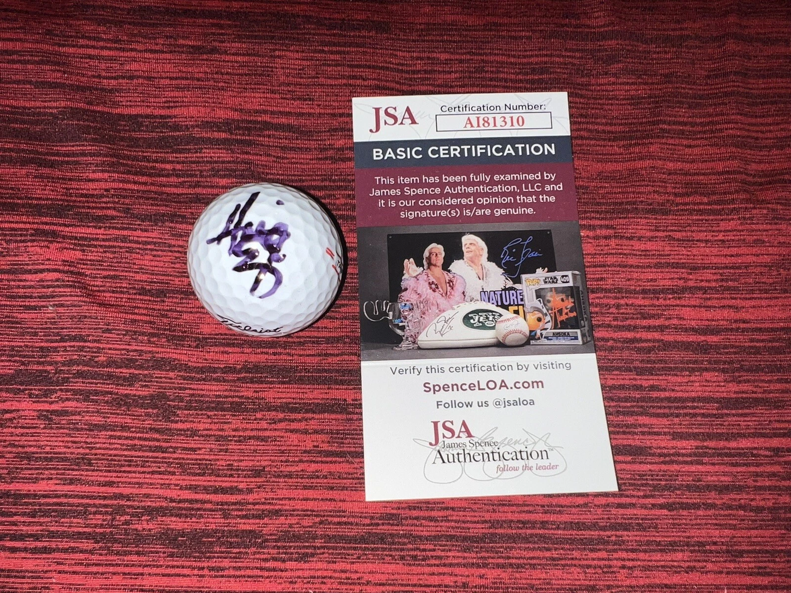 Harris English Signed Official Titleist Golf Ball PGA Champion JSA Cert