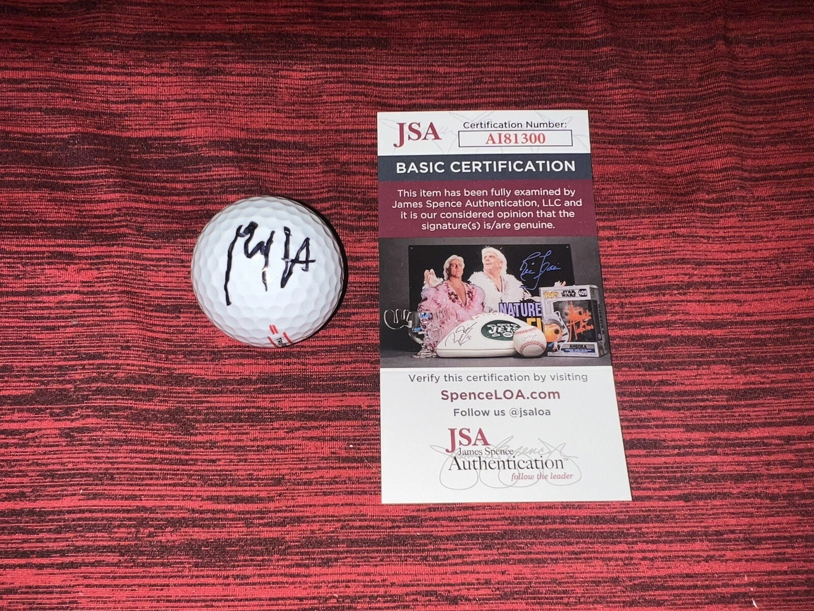 Max Homa Signed Official Titleist Golf Ball PGA Champion JSA Cert #4