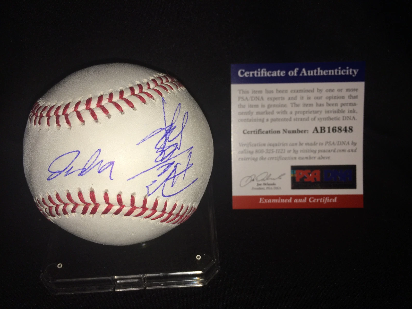 Atsunori Inaba Signed Official Major League Baseball Nippon Fighters PSA/DNA #2