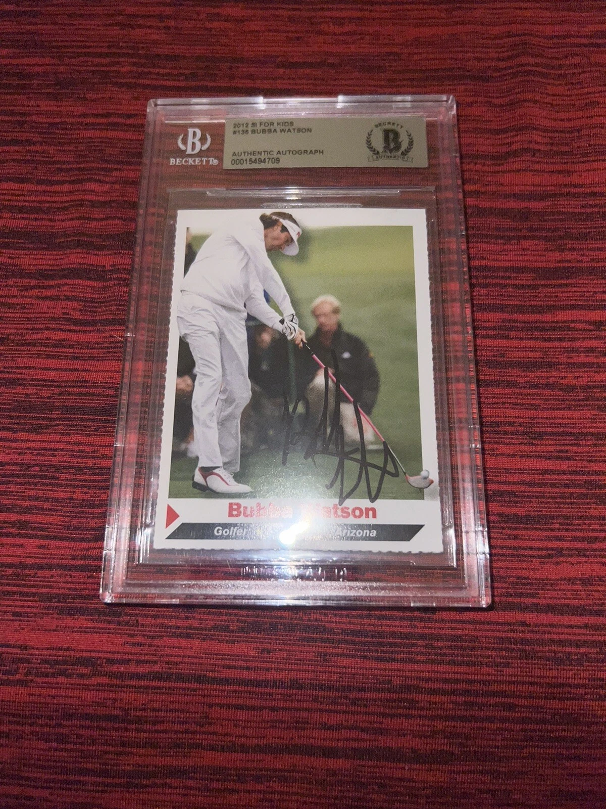 Bubba Watson Signed 2012 SI For Kids Rookie Trading Card LIV Star Beckett