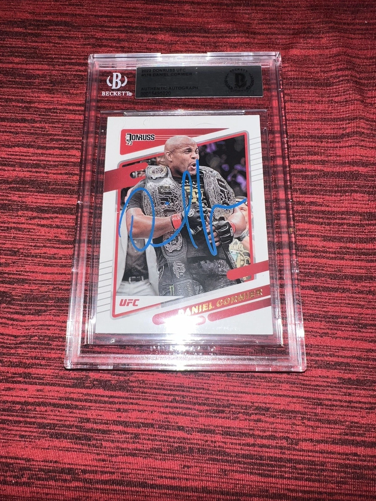Daniel Cormier Signed 2022 Donruss UFC Trading Card Champ Beckett