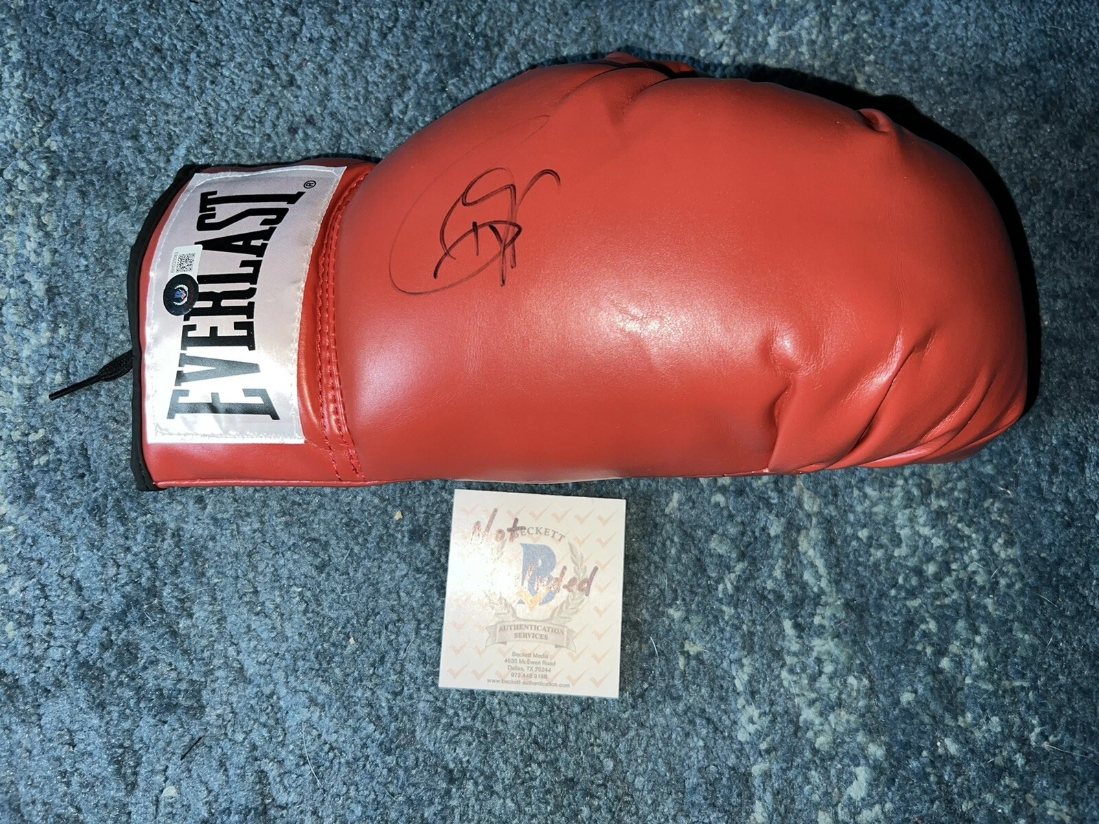 Roy Jones Jr Signed Everlast Boxing Glove The Champ Hall Of Fame Beckett