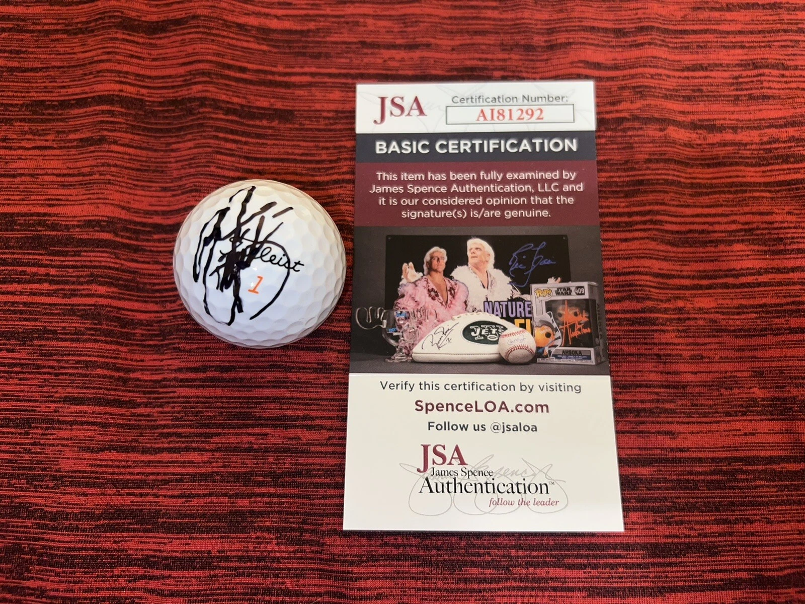 Rickie Fowler Signed Official Titleist Golf Ball PGA Champion JSA Cert #2