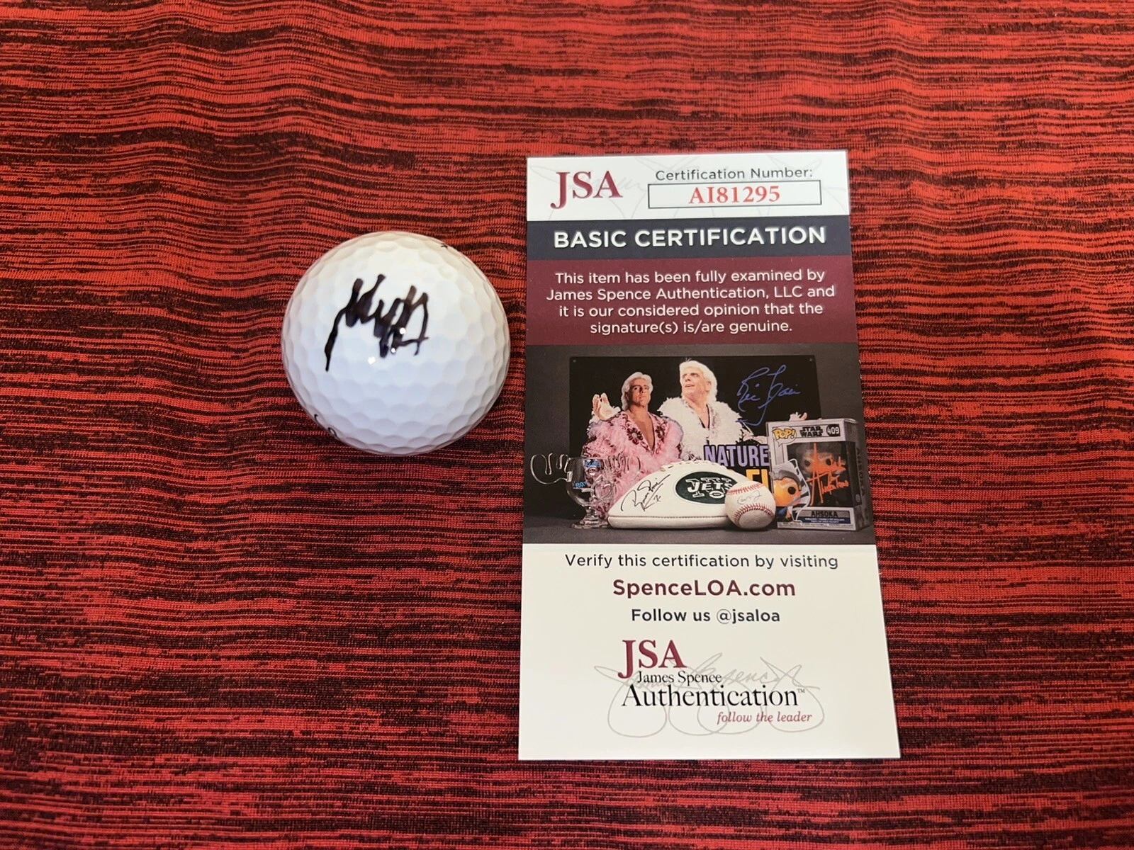 Max Homa Signed Official Titleist Golf Ball PGA Champion JSA Cert