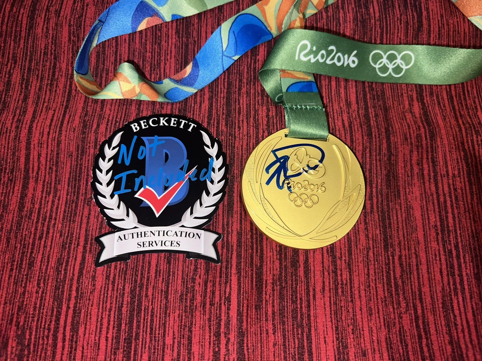 Monica Puig Signed 2016 Rio Olympics Replica Gold Medal Tennis Star Beckett