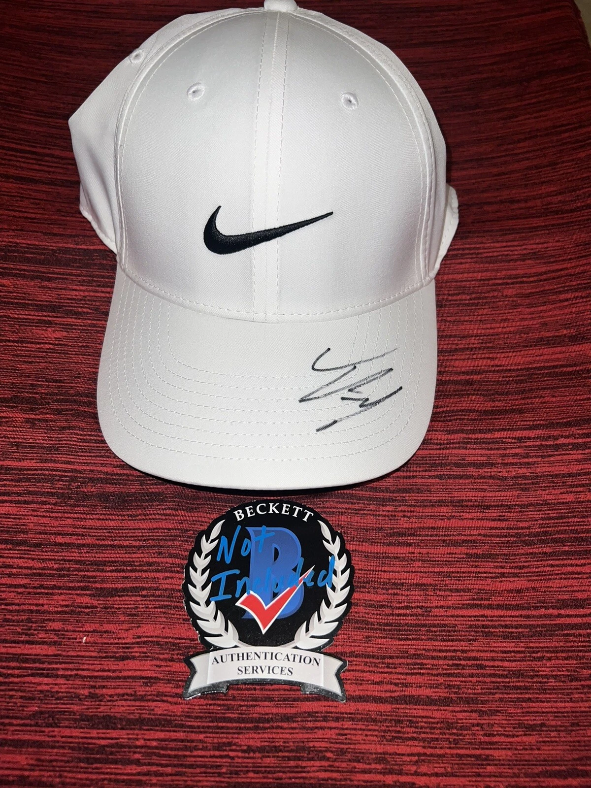 Tom Kim Signed Official Nike Golf Cap Hat PGA Rookie Superstar Beckett