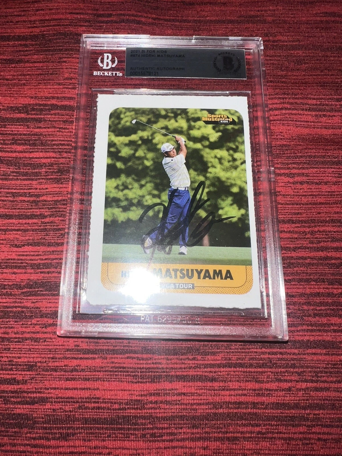 Hideki Matsuyama Signed 2021 Sports Illustrated For Kids Trading Card Beckett