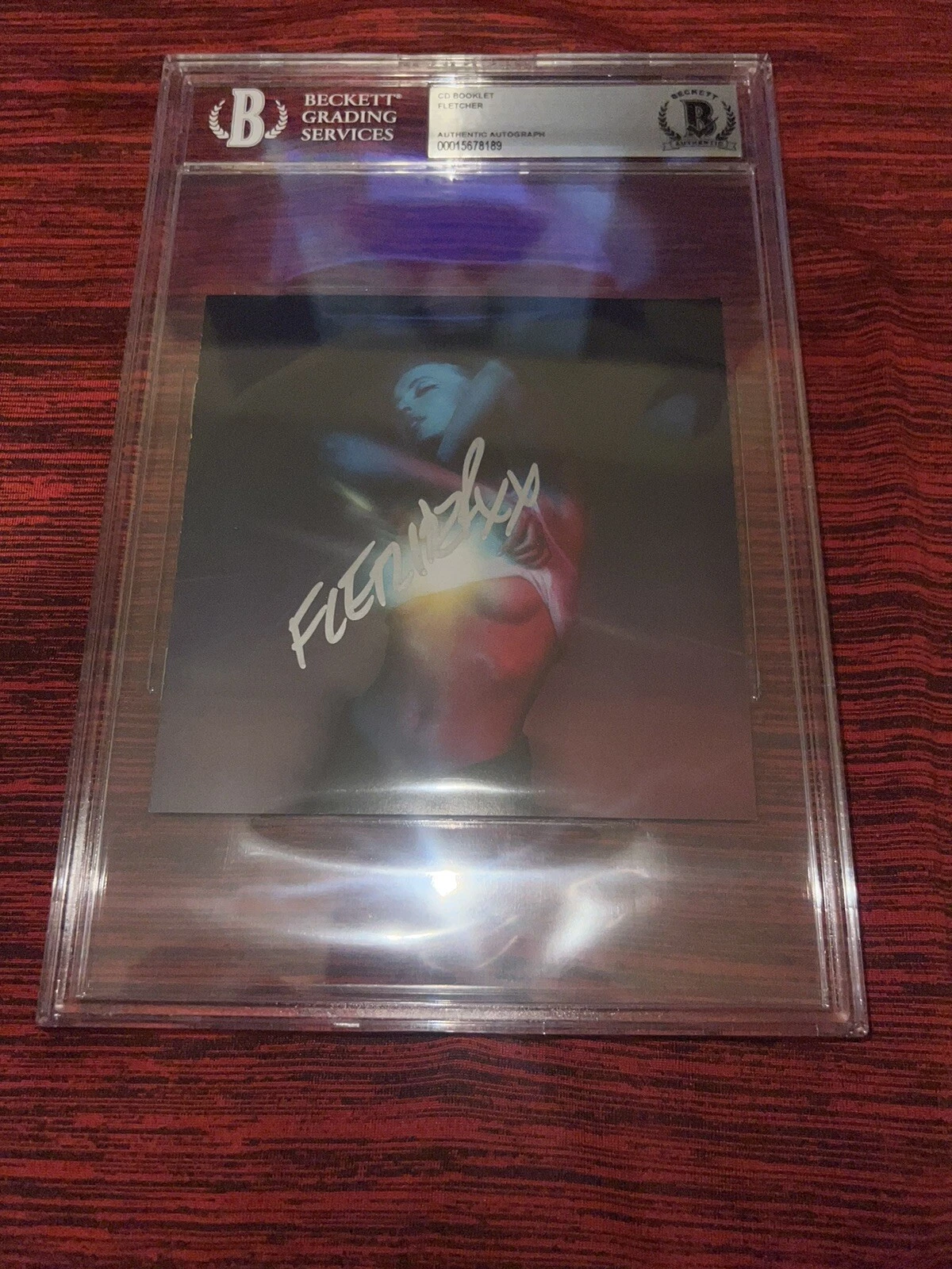 Fletcher Signed Girl Of My Dreams CD Booklet Slabbed Cari Fletcher Beckett