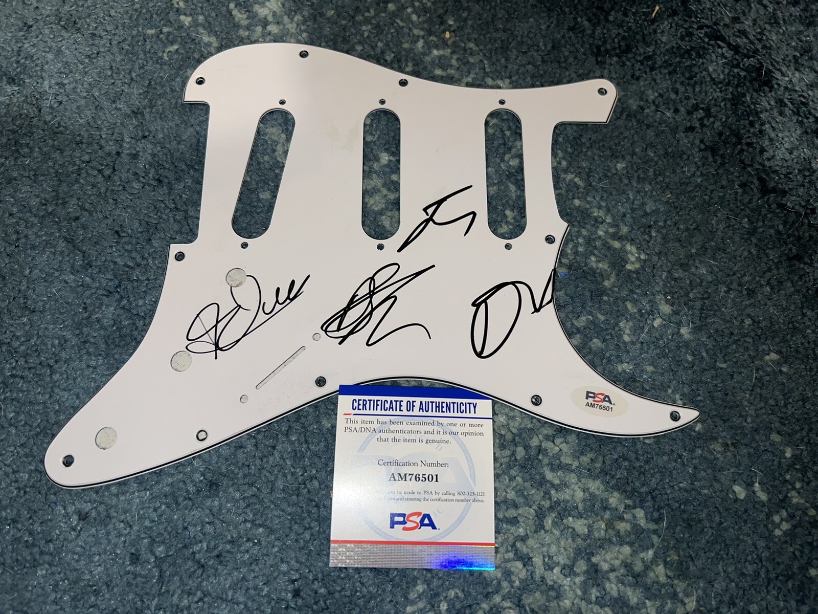 The Struts Signed Strat Pickguard Luke Spiller, Adam, Gethin & Jed PSA/DNA #2