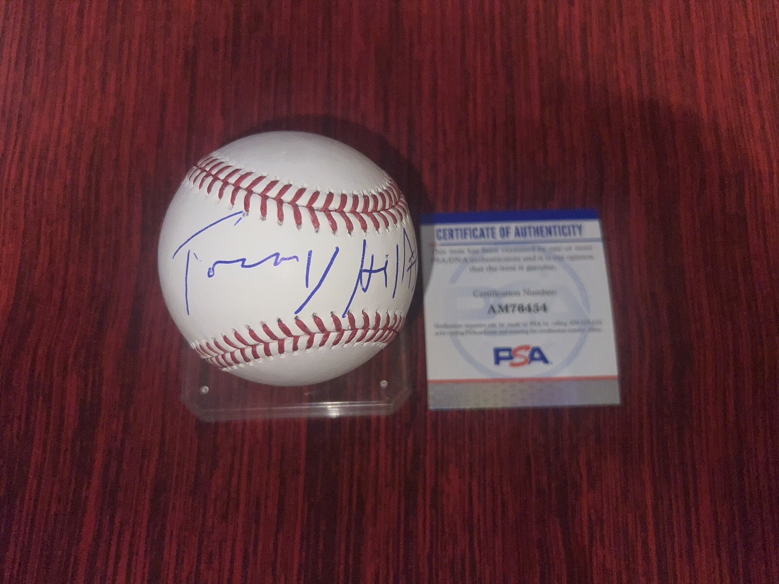 Tommy Hilfiger Signed Official Major League Baseball Famous Designer PSA/DNA