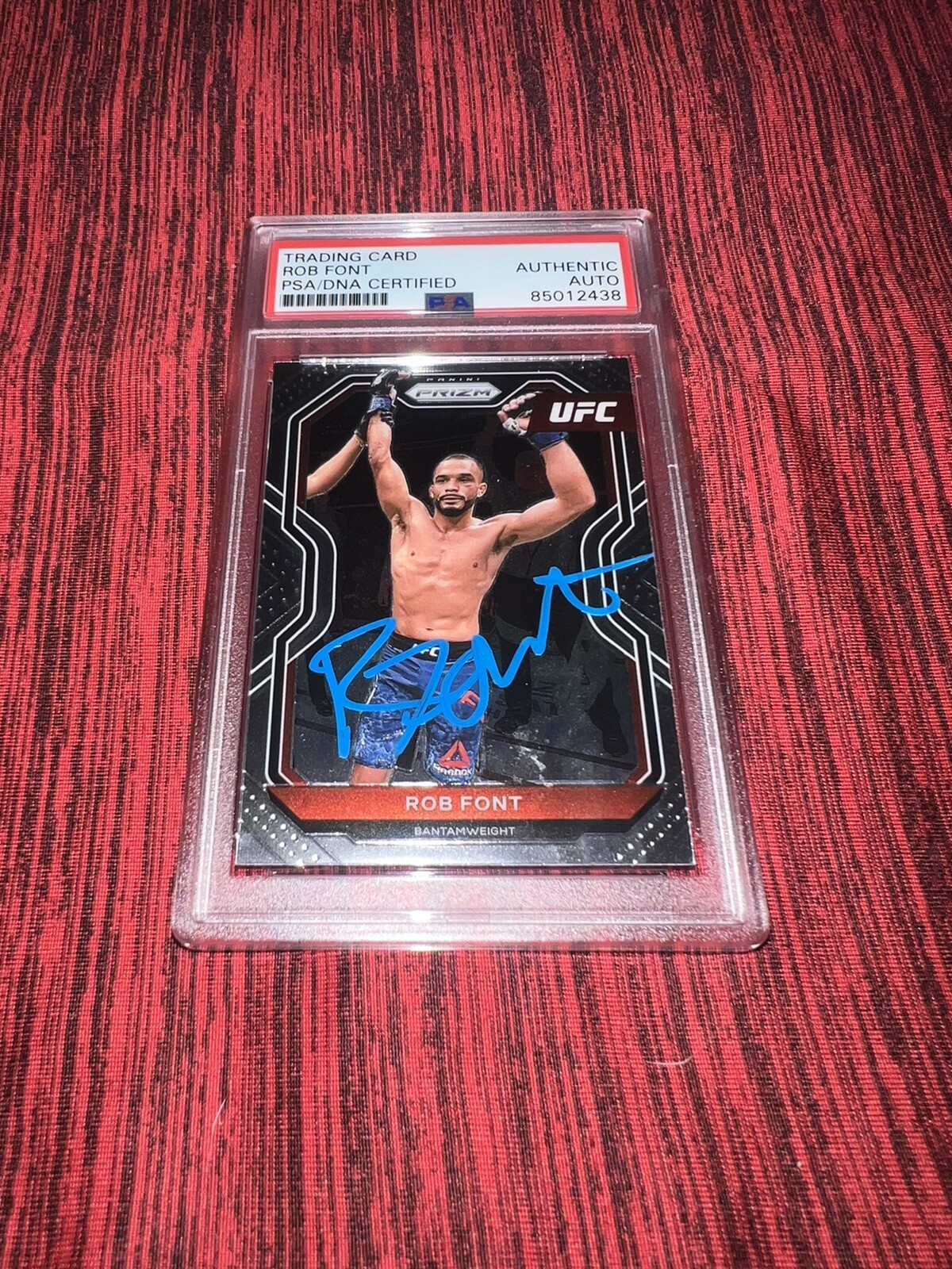 Rob Font Signed 2021 Panini Prizm UFC Trading Card PSA/DNA