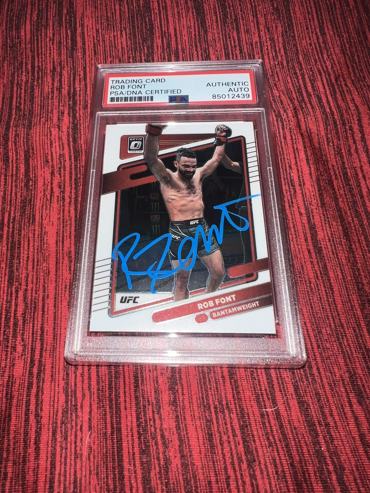 Rob Font Signed 2022 Panini Donruss Optic UFC Trading Card PSA/DNA
