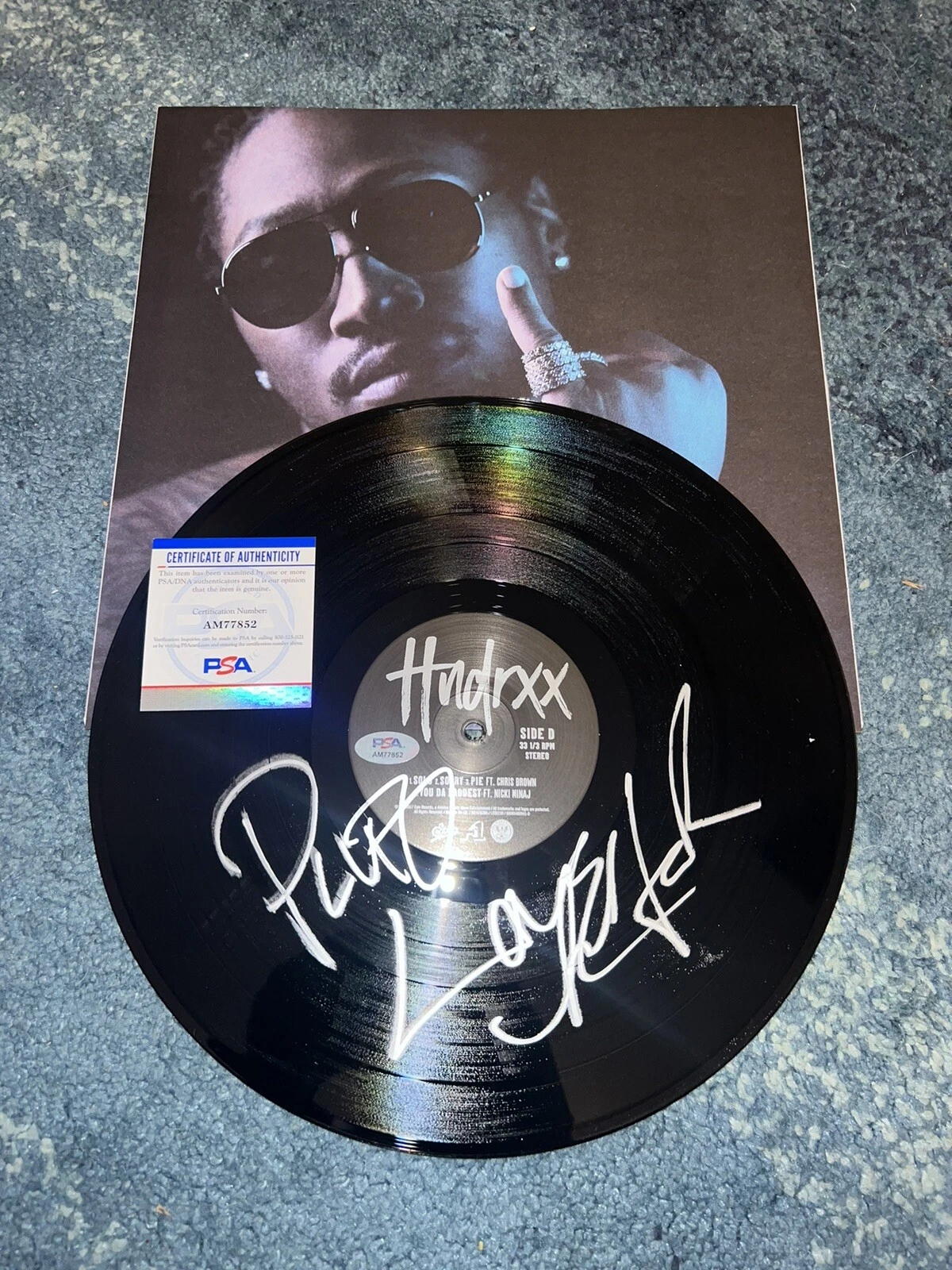 Future Signed HNDRXX Vinyl Disc Side D Pluto Future Hendrix Superstar PSA/DNA
