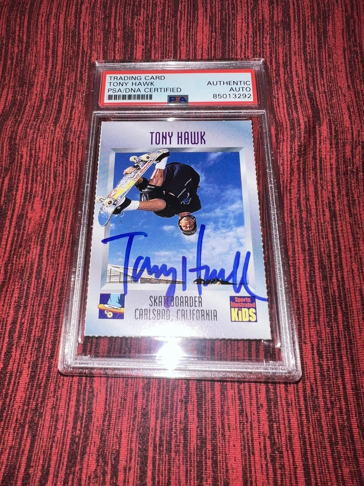 Tony Hawk Signed 1997 Sports Illustrated For Kids #579 Rookie Card Rare PSA/DNA