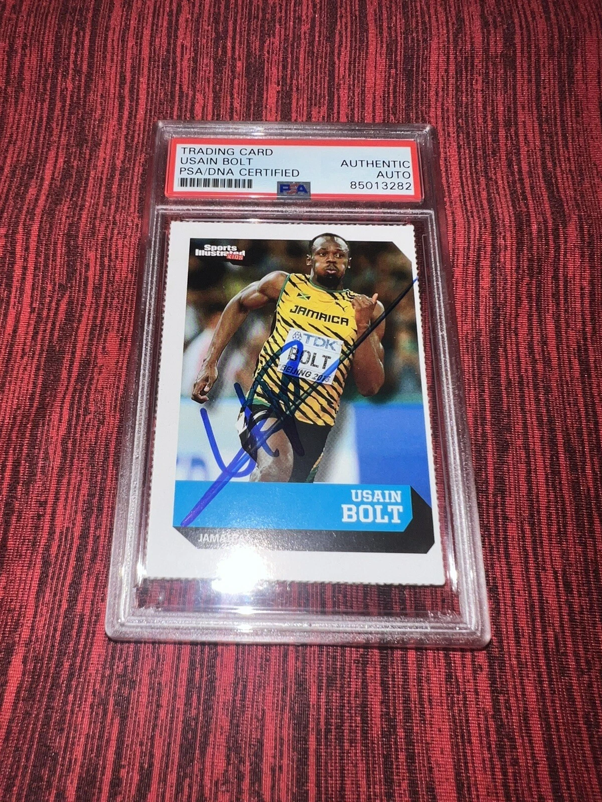 Usain Bolt Signed 2015 SI For Kids Trading Card Jamaica Legend PSA/DNA #2