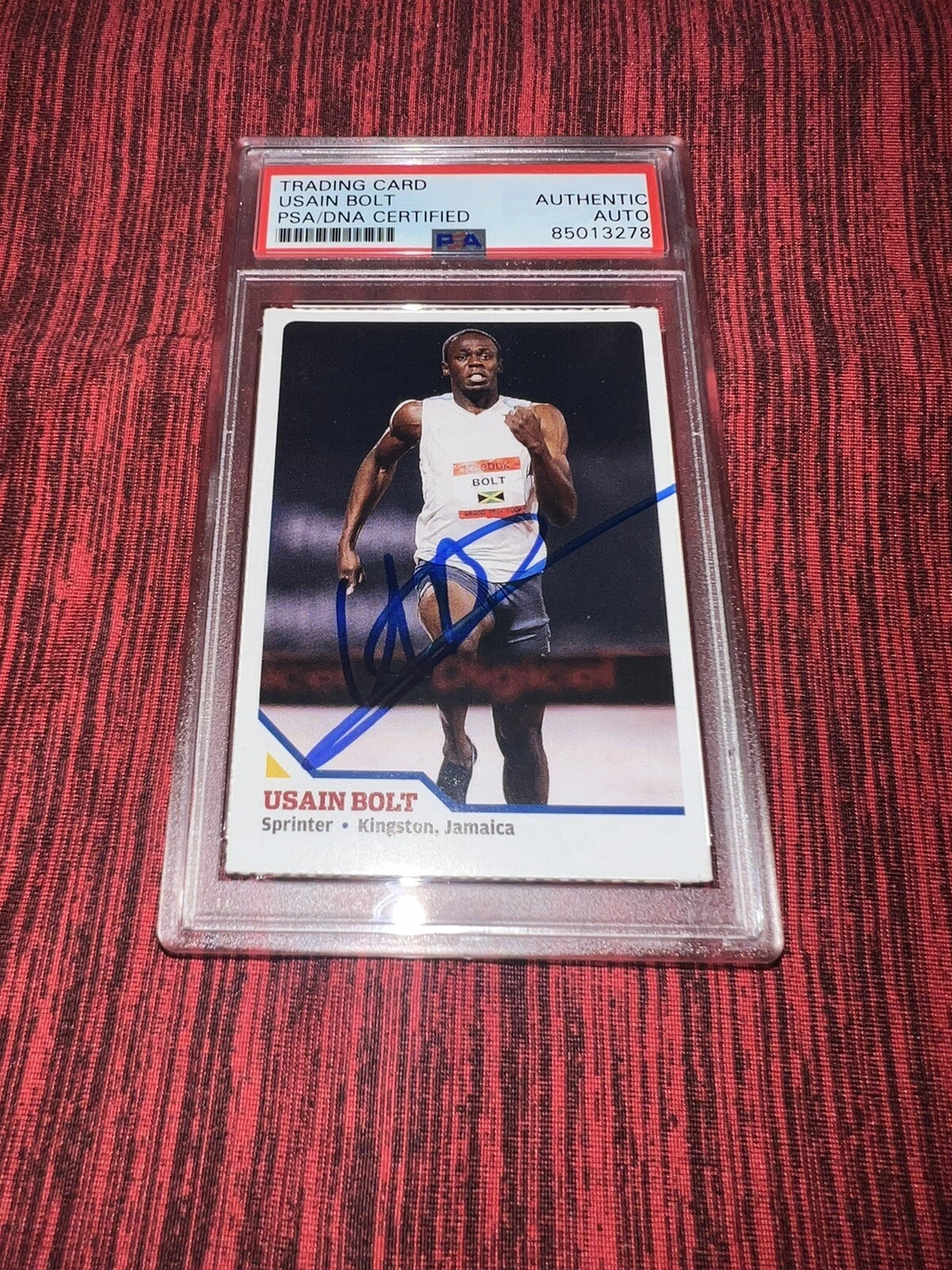 Usain Bolt Signed 2008 SI For Kids Trading Card Rookie Jamaica Legend PSA/DNA #6