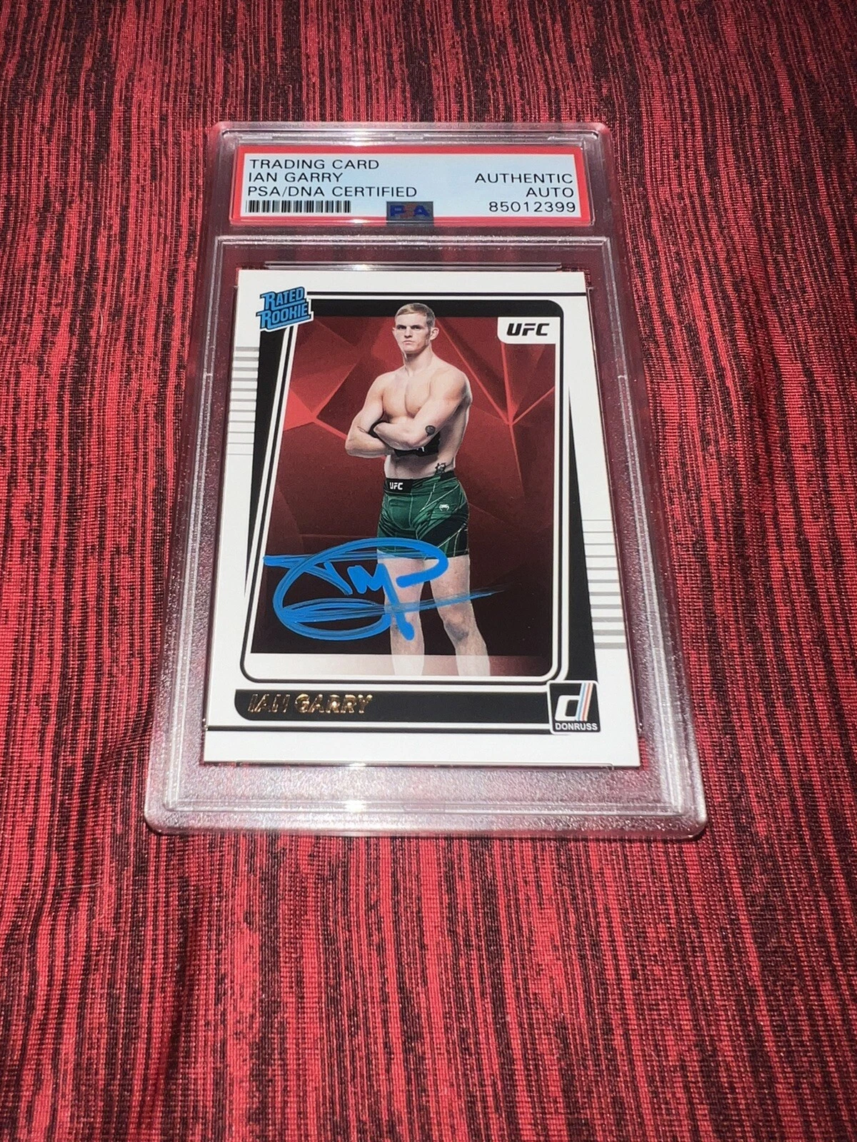 Ian Garry Signed 2022 Panini Donruss Rated Rookie UFC Trading Card PSA/DNA