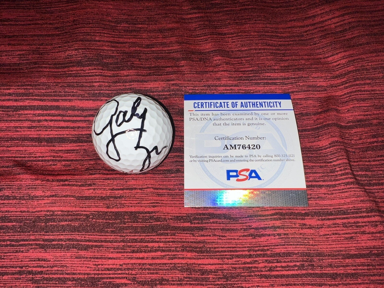 Gaby López Signed Calloway Golf HOF Golf Ball LPGA Legend PSA/DNA