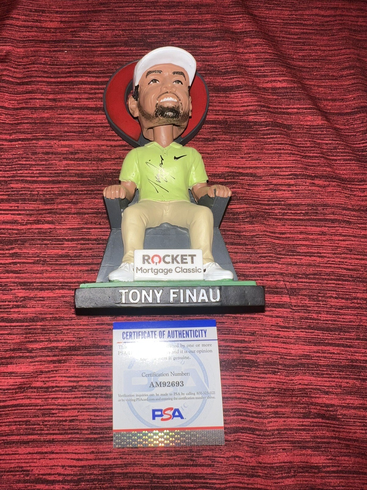 TONY FINAU SIGNED OFFICIAL ROCKET MORTGAGE BOBBLEHEAD SUPERSTAR  PSA/DNA COLLECTIBLE MEMORABILIA