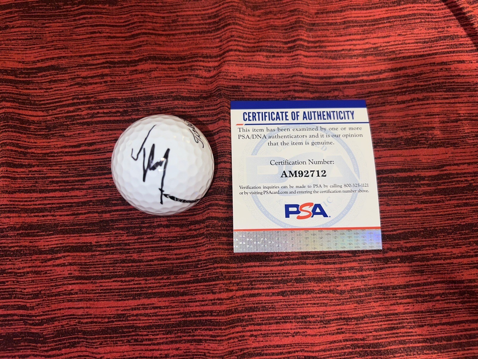 Tom Kim Signed Titleist Masters Golf Ball PGA Champion PSA/DNA