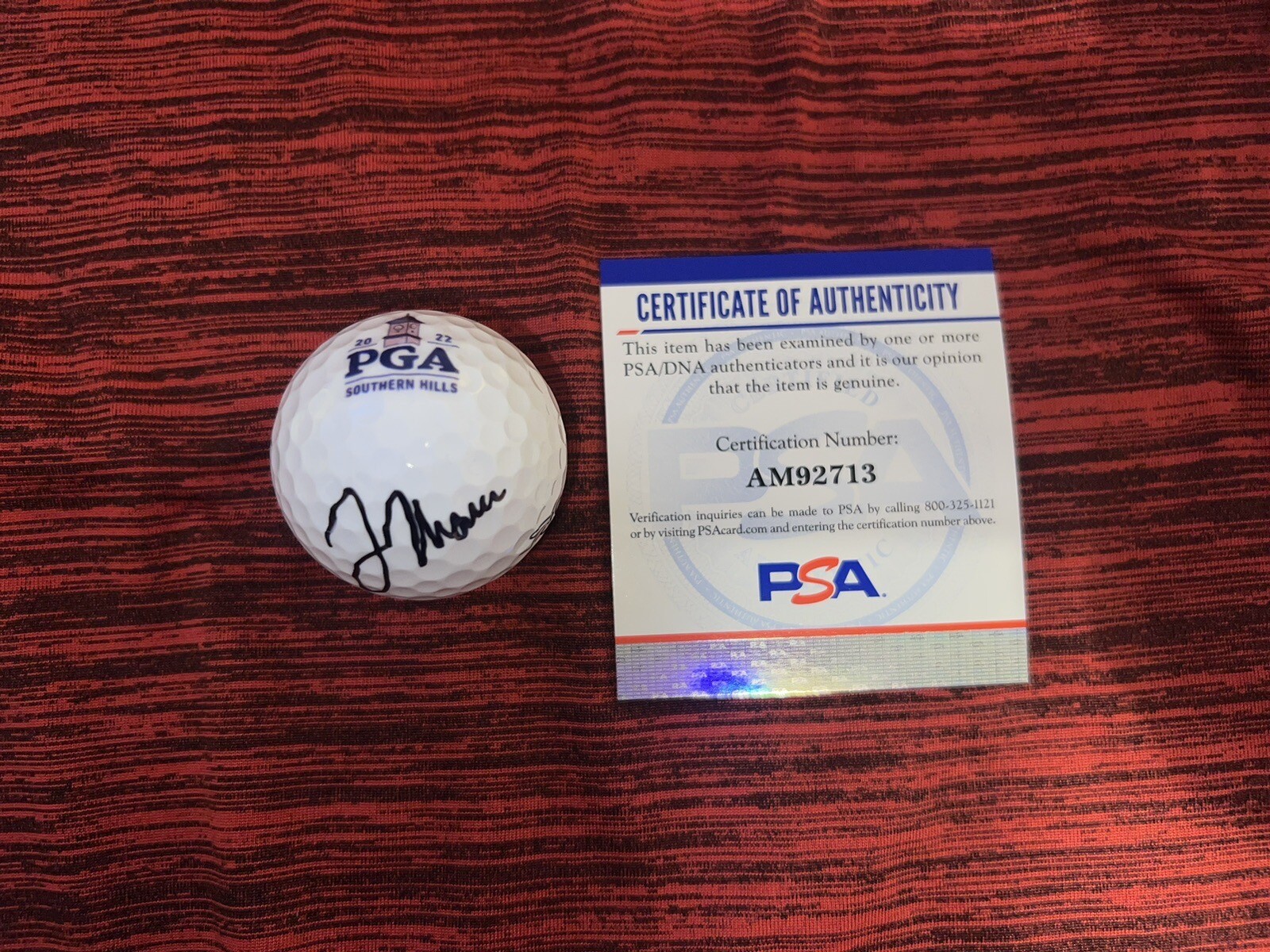 Justin Thomas Signed 2022 PGA Championship Golf Ball Southern Hills PSA/DNA #3