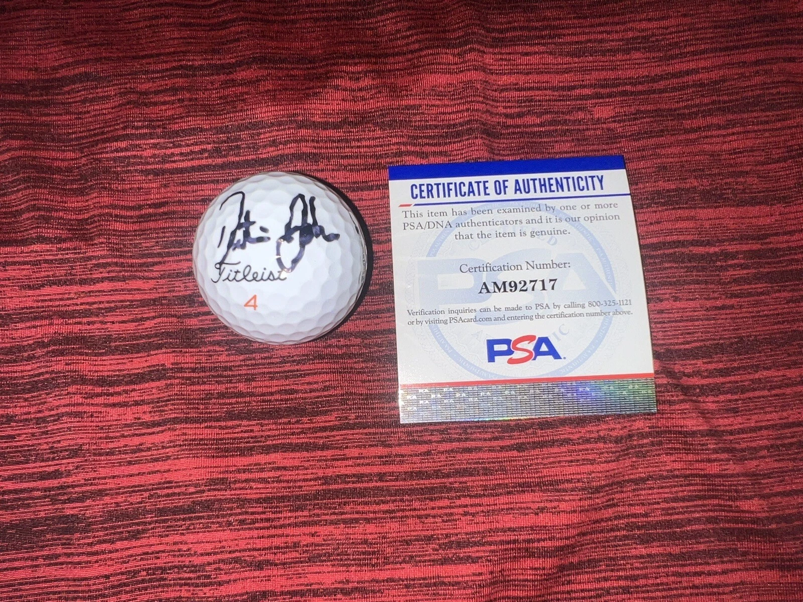 Dustin Johnson Signed Titleist Masters Golf Ball 2020 Masters Champion PSA/DNA