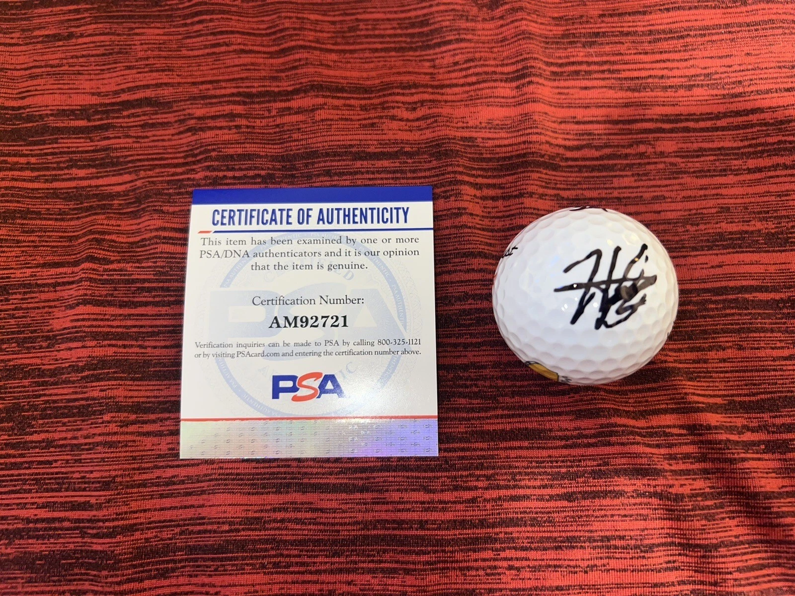 Hideki Matsuyama & Shoto Hayafuji Signed Titleist Masters Golf Ball PSA/DNA