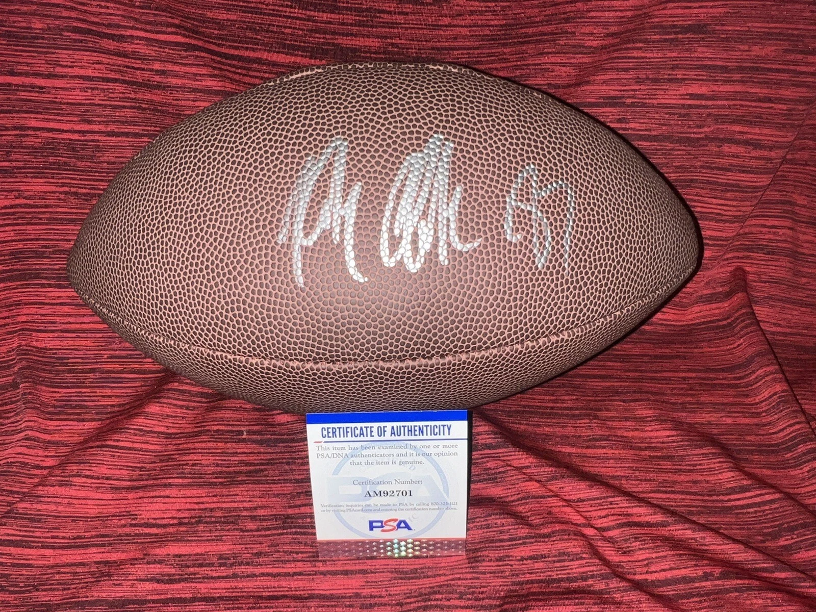 Rob Gronkowski Signed NFL Football Tampa Bay Bucs Patriots Star PSA/DNA