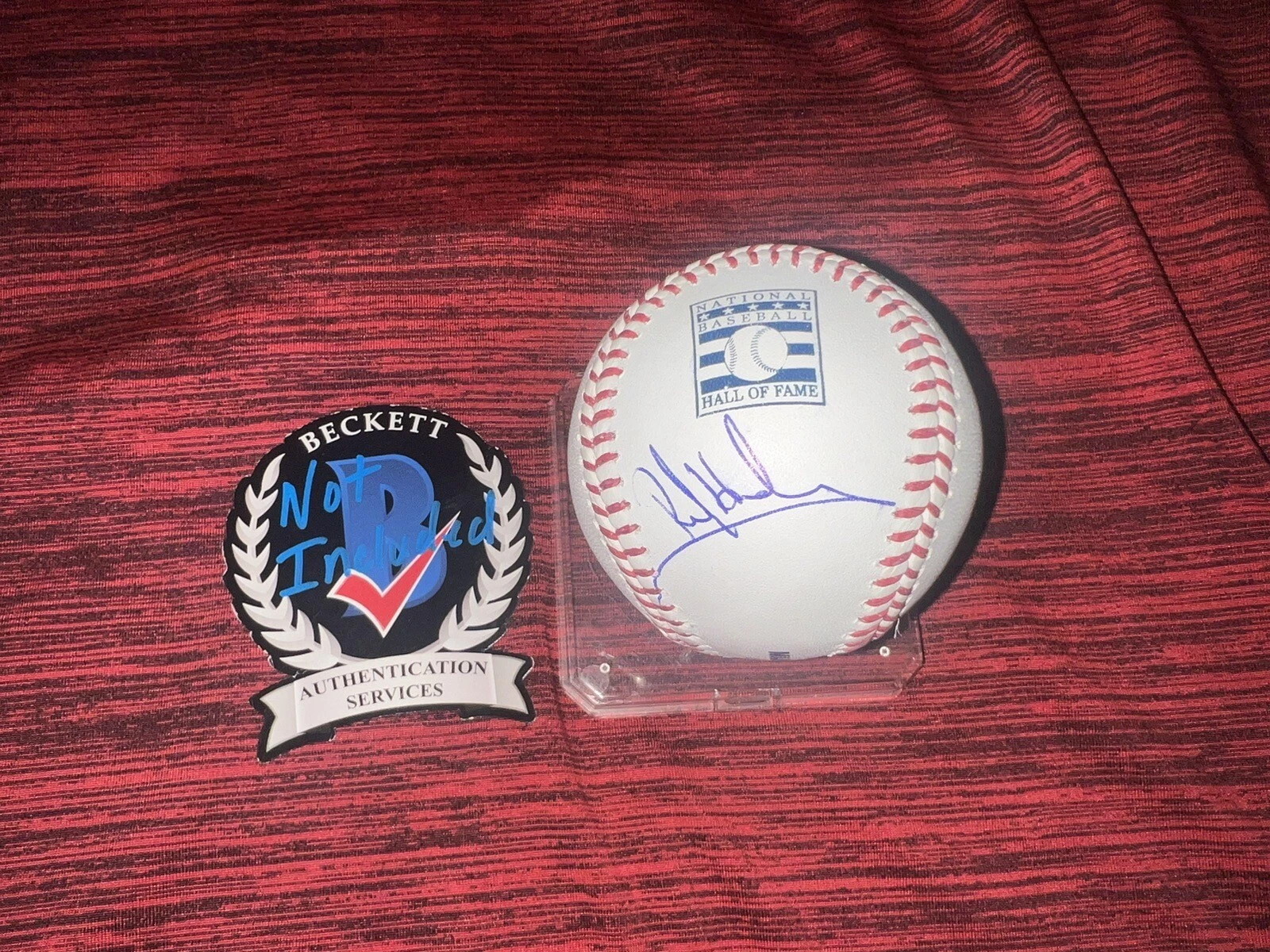 Ricky Henderson Signed Official Hall Of Fame Baseball Oakland Athletics BAS #4