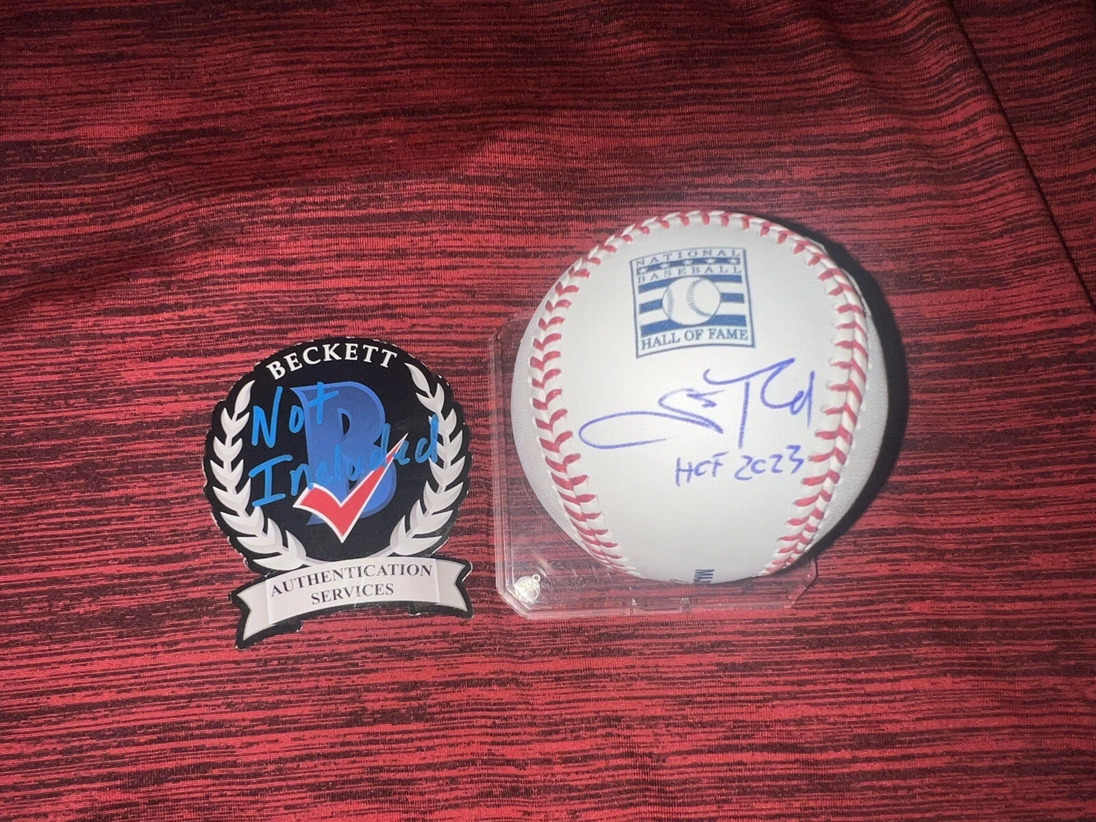 Scott Rolen Signed Official Hall Of Fame Baseball St Louis Cardinals Beckett