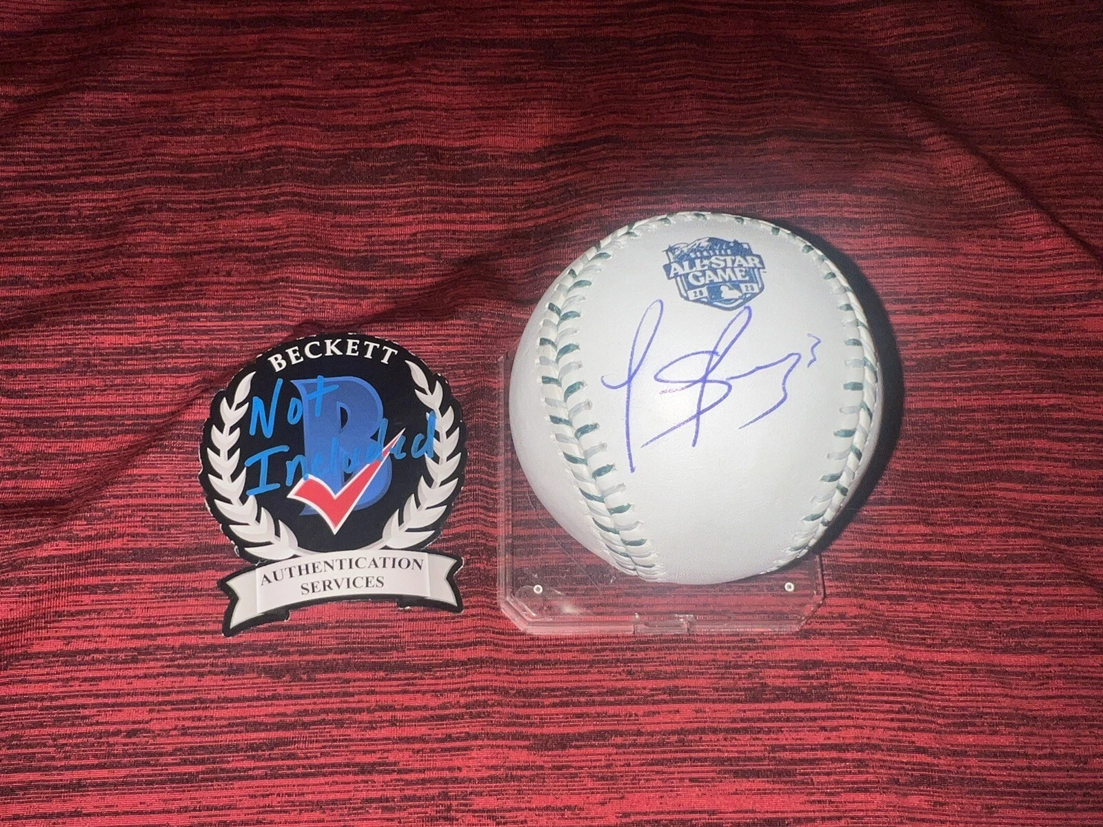 Luis Arráez Signed Official 2023 All Star Baseball Miami Marlins Beckett