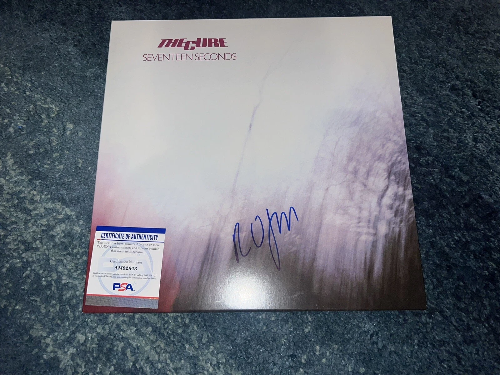 Robert Smith Signed Seventeen Seconds Vinyl The Cure Lead Singer PSA/DNA