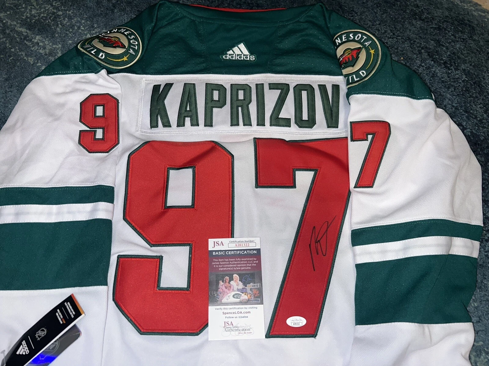 Kirill Kaprizov Signed Minnesota Wild Jersey All Star JSA Auth
