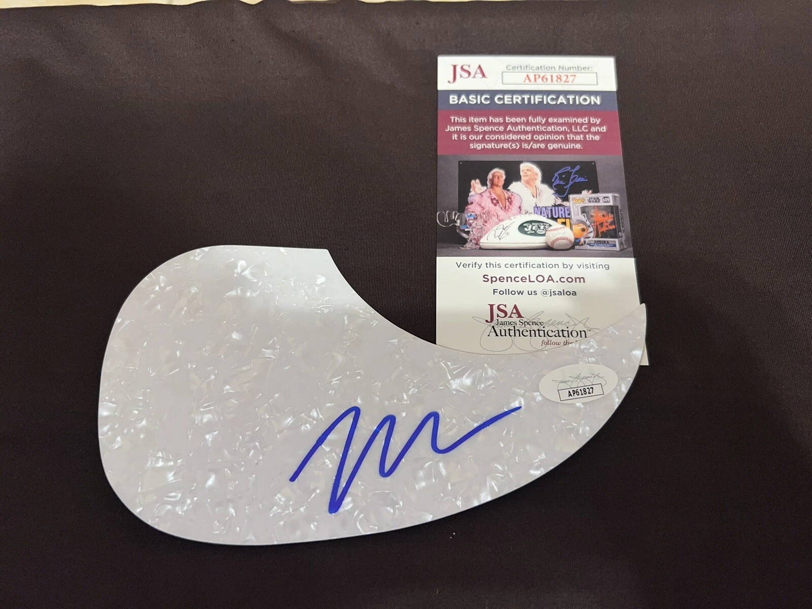 Morgan Wade Signed Acoustic Pickguard Country Music Superstar JSA Auth #2