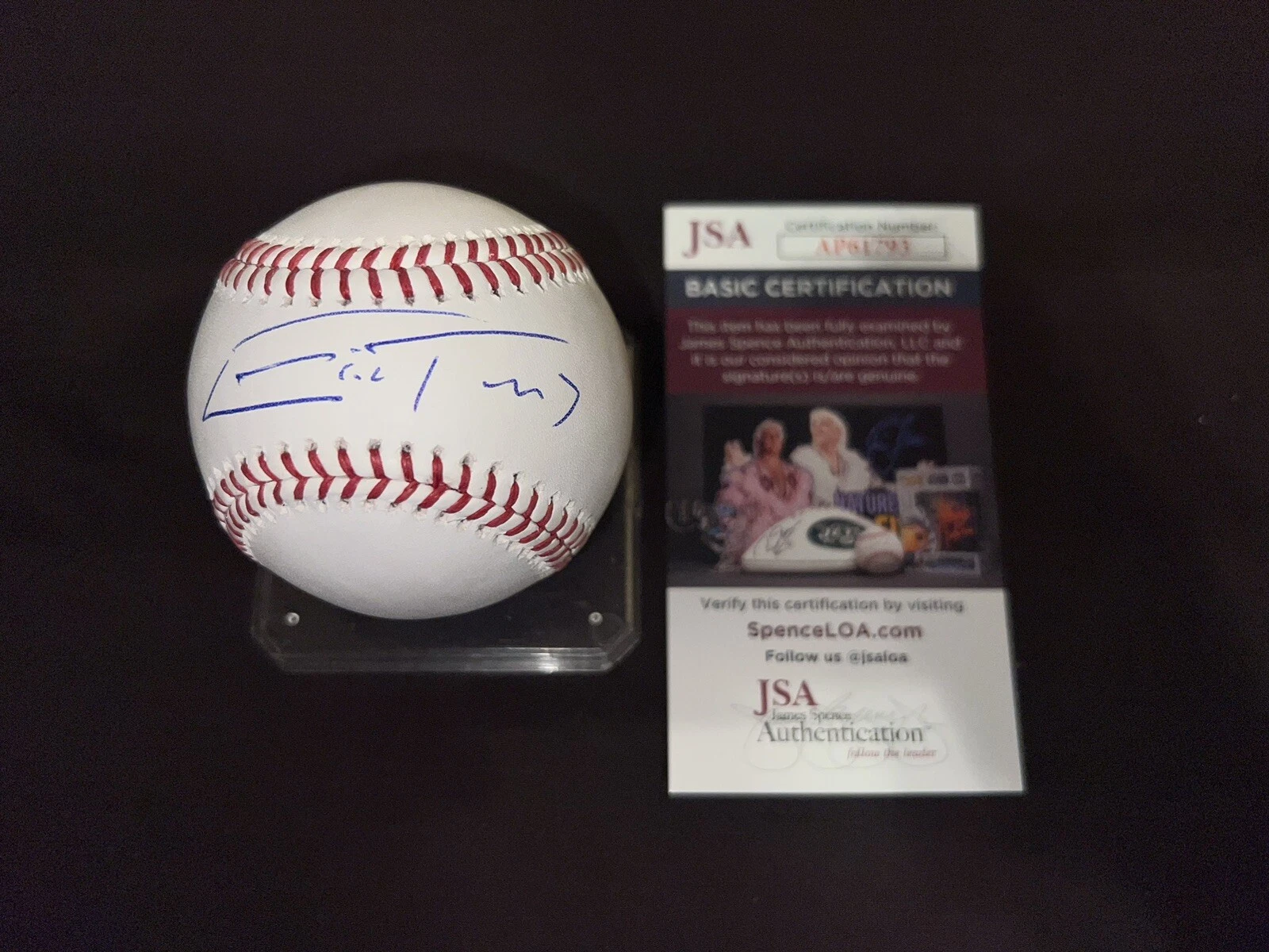 Eric Trump Signed Official Major League Baseball Donald Trump MAGA JSA