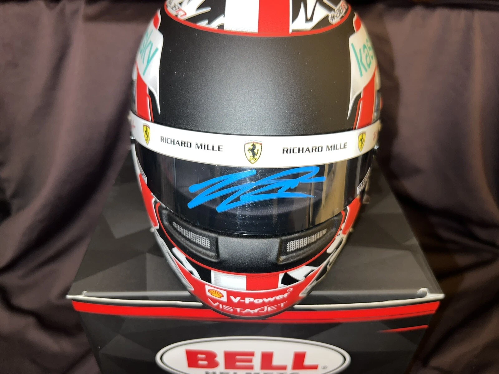 Charles Leclerc Signed Official 2021 Season Mini Helmet 1:2 Ferrari PSA/DNA