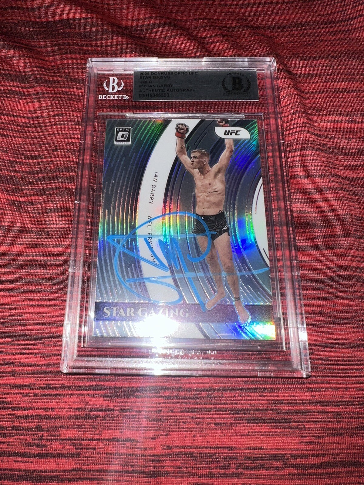 Ian Garry Signed 2023 Panini Donruss Optic Star  Gazing Trading Card Beckett