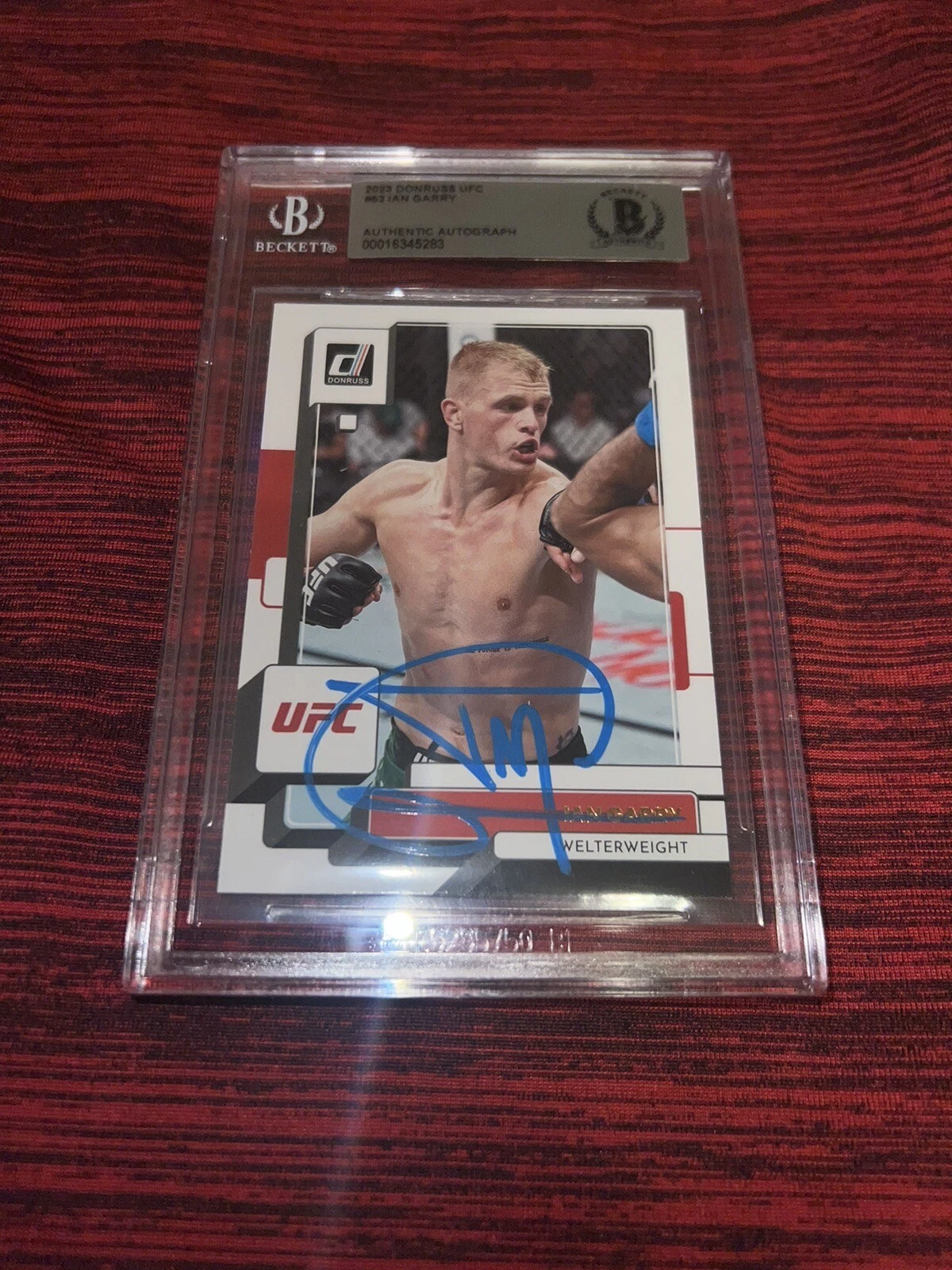 Ian Garry Signed 2023 Panini Donruss UFC Base Trading Card Future Beckett