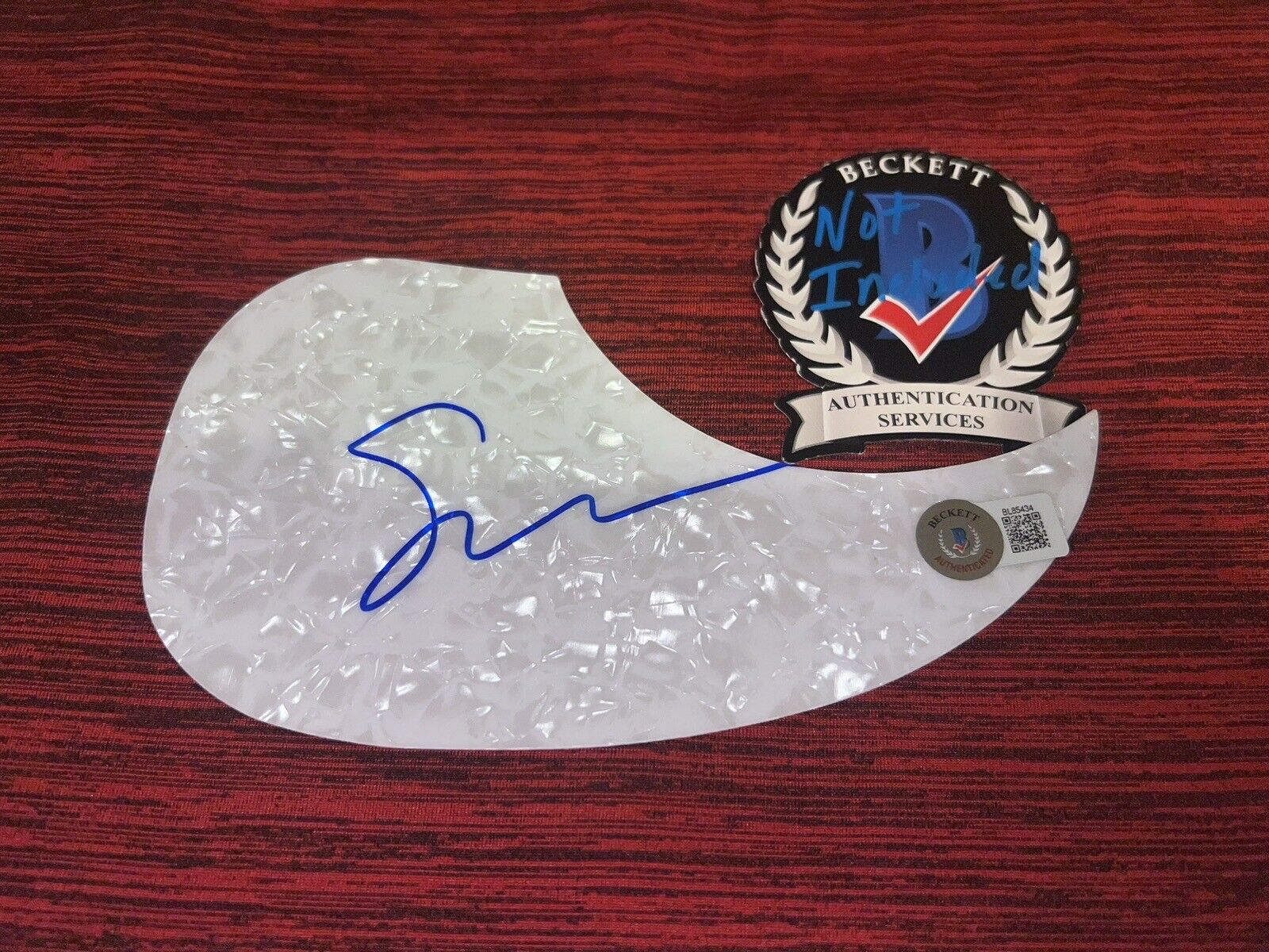 Susanna Hoffs Signed Acoustic Pickguard Country The Bangles Star Beckett #4