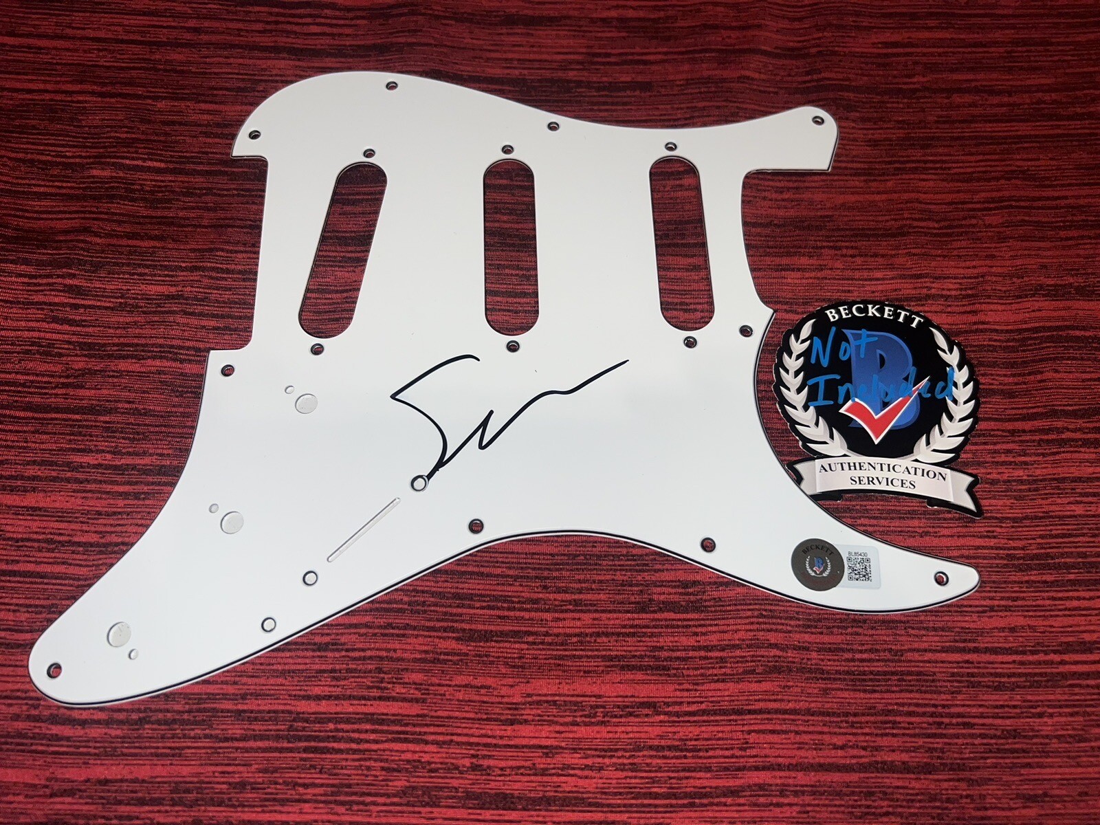 Susanna Hoffs Signed Stratocaster Pickguard The Bangles Star Beckett #2