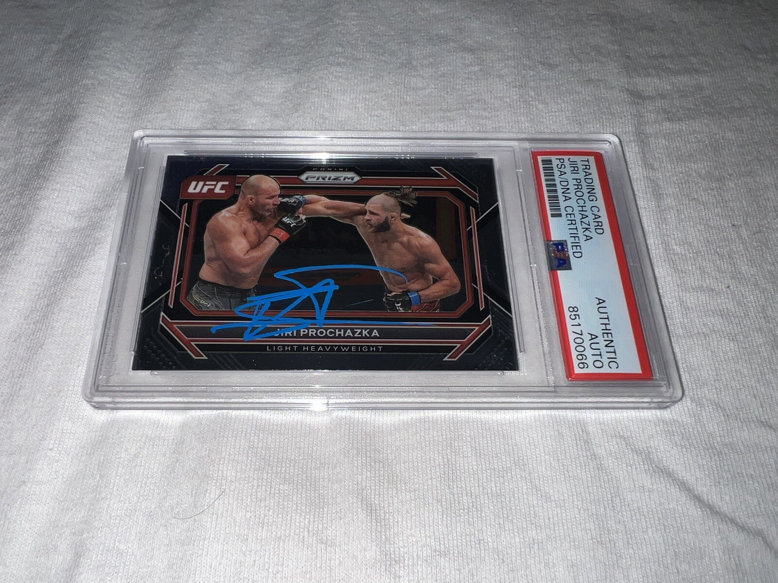 Jiri Prochazka Signed 2023 Panini Prizm UFC Trading Card PSA/DNA #2