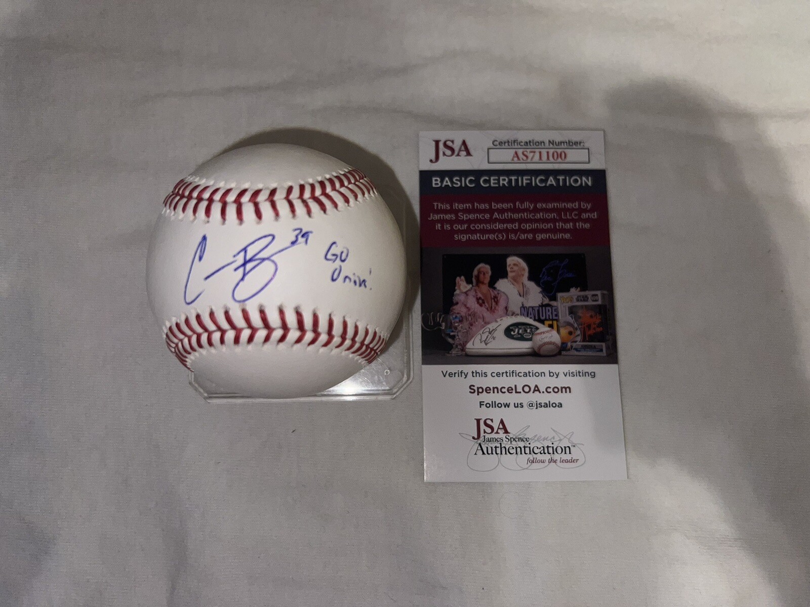 Corbin Burnes Signed Official Major League Baseball Baltimore Oriole Star JSA #2