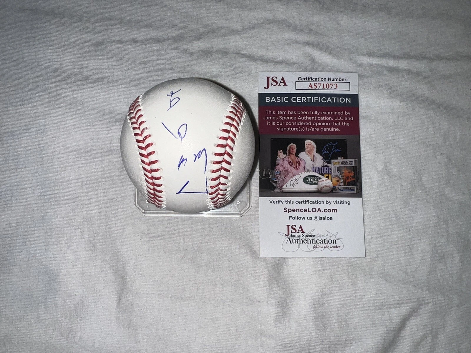 Atsuya Furuta Signed Off Major League Baseball Yakult Swallows HOF Kanji JSA