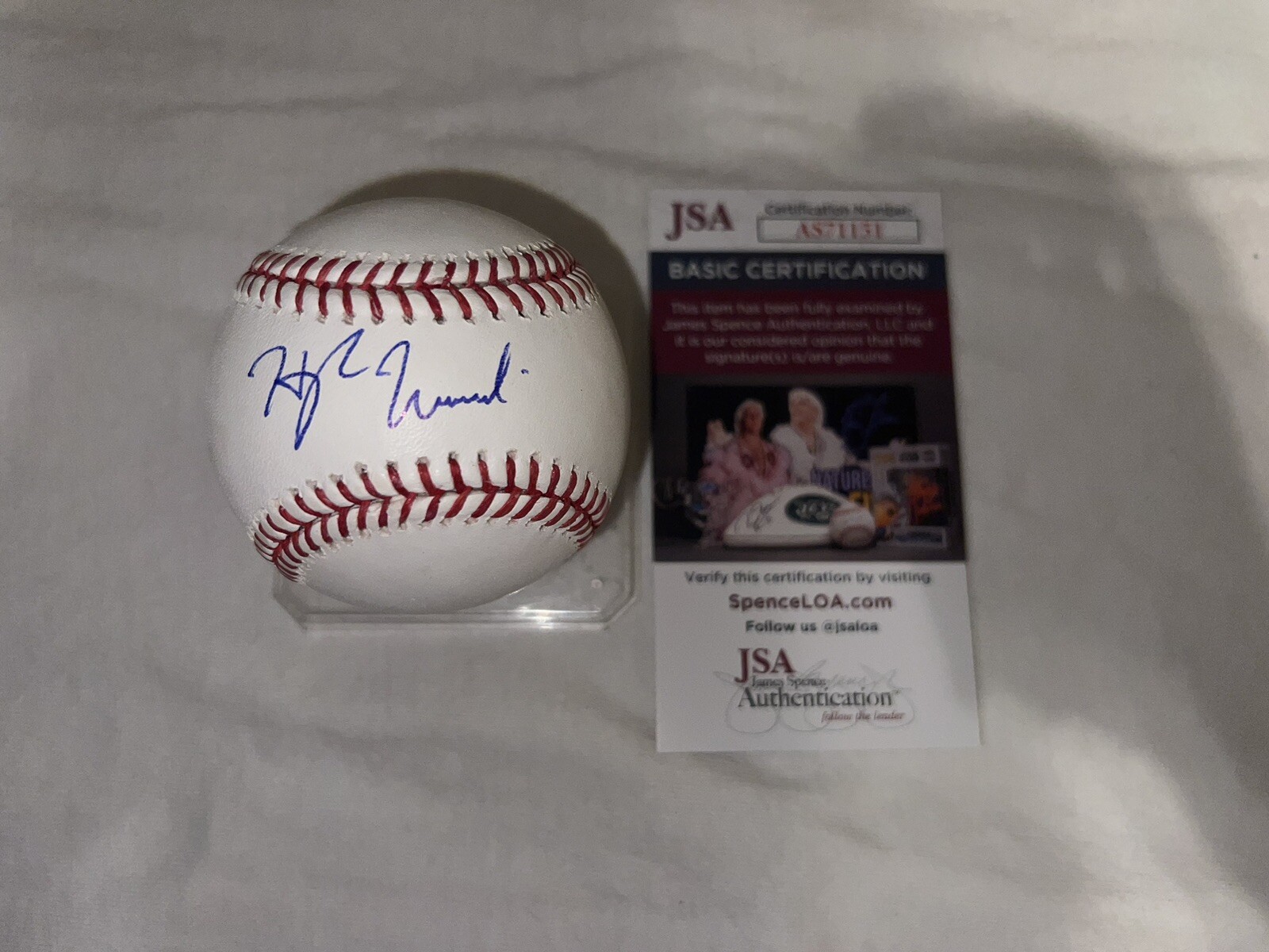 Hayden Wesneski Signed Official Major League Baseball Chicago Cubs Star JSA #2